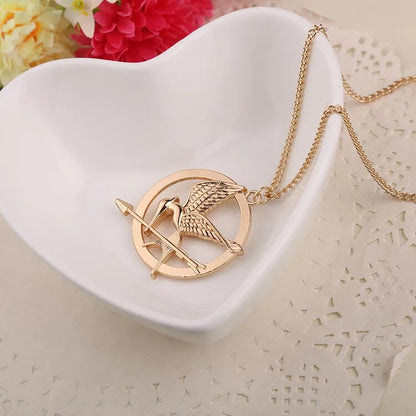 Movie Jewelry The Hunger Games Bird Necklace