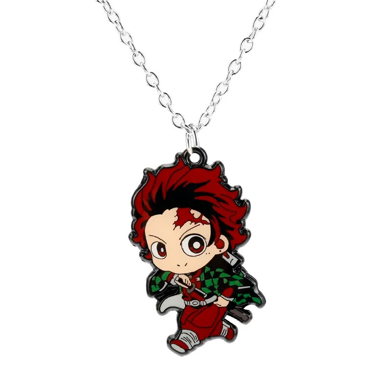 Anime Demon Slayer Kimetsu No Yaiba Kamado Tanjirou Necklace