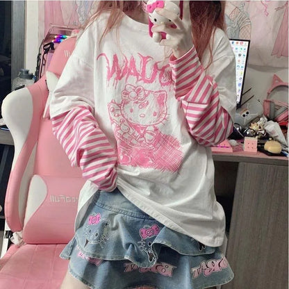 Long Sleeved Hello Kitty T-shirt