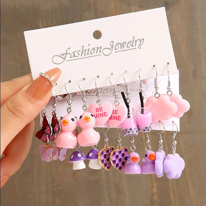 Cute Earring Set Assortment