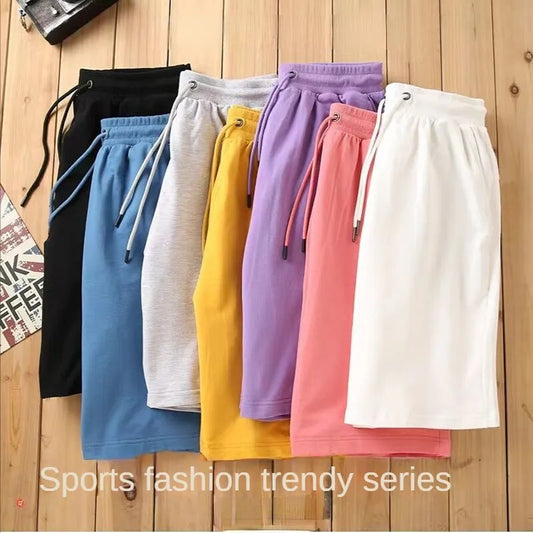 Cotton Elastic Waist Shorts