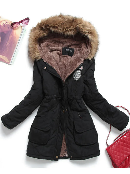 Slim Parka Cotton-padded Jacket Overcoat