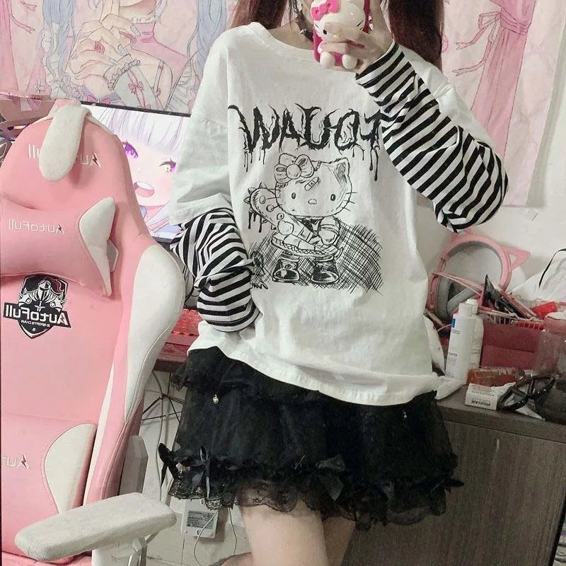 Long Sleeved Hello Kitty T-shirt