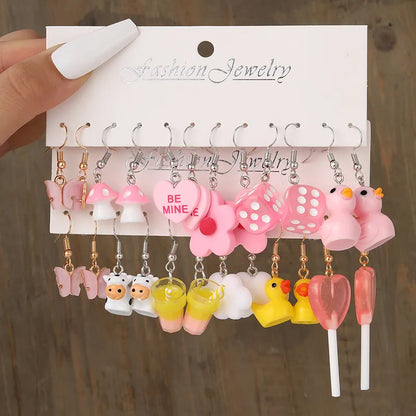 Cute Earring Set Assortment