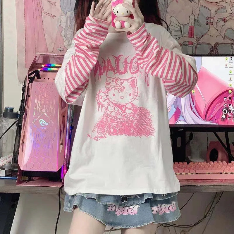 Long Sleeved Hello Kitty T-shirt