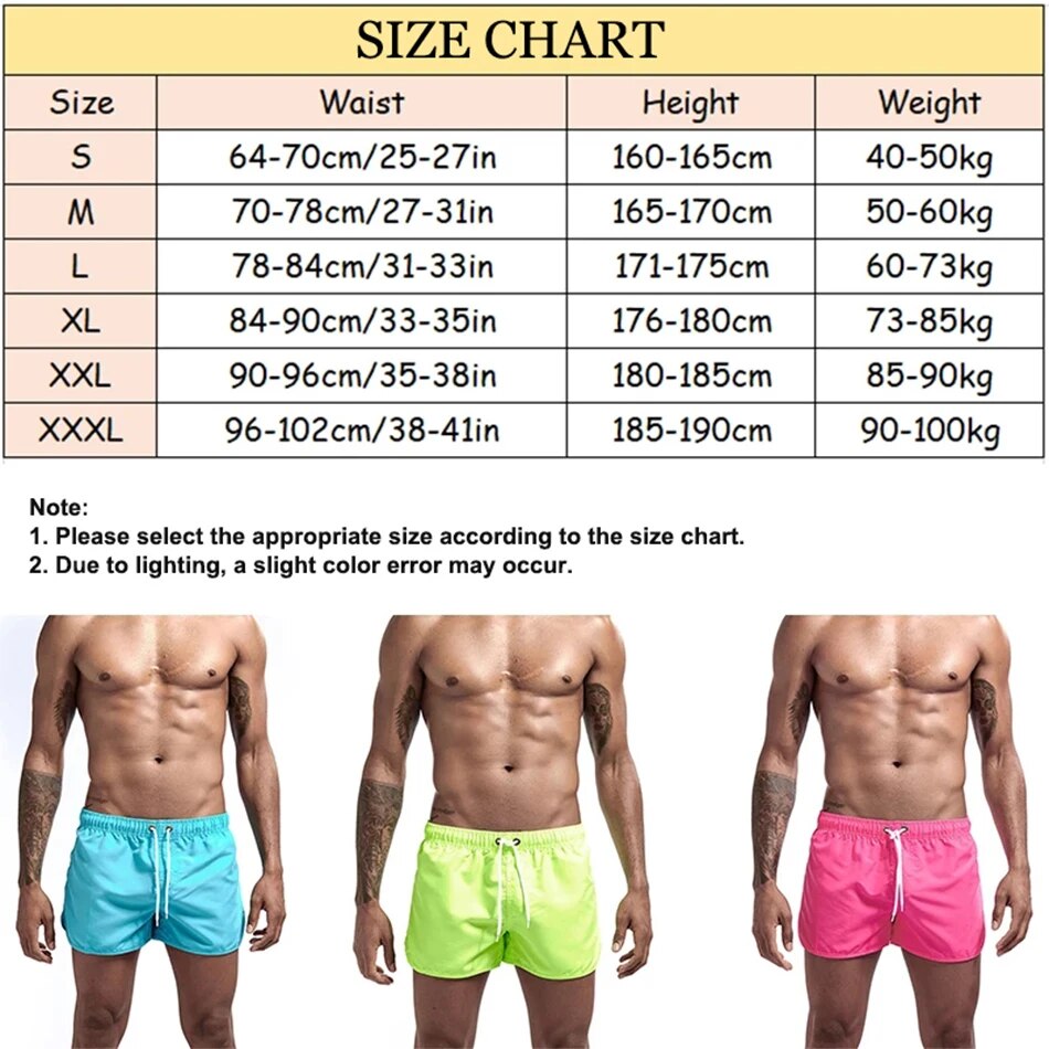 Mens Swimwear Fast Drying Shorts Swim Trunks